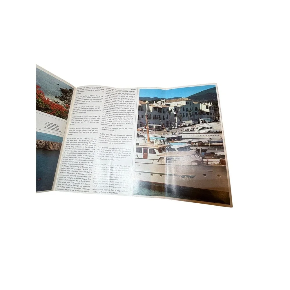 Vintage 1973 Spain Travel Brochure Costa del Sol‎ Costa de la Luz Tourism